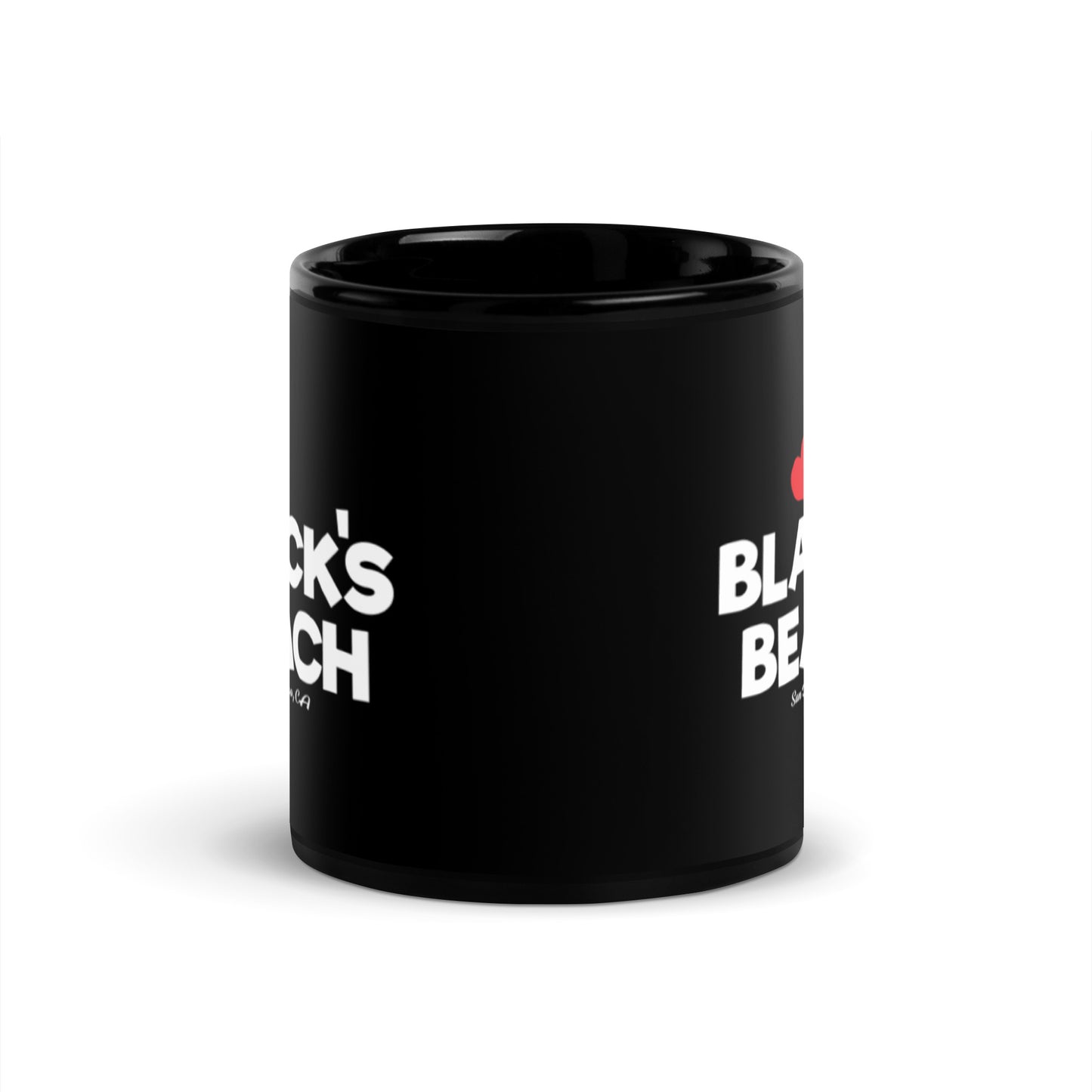 Black's Beach Tees / Style 01 / Black Glossy Mug