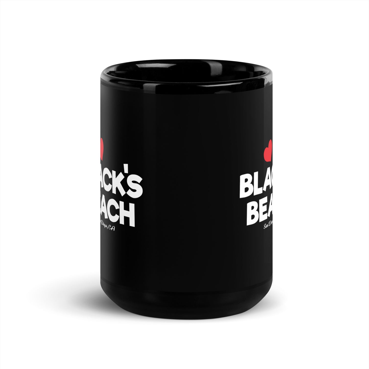 Black's Beach Tees / Style 01 / Black Glossy Mug