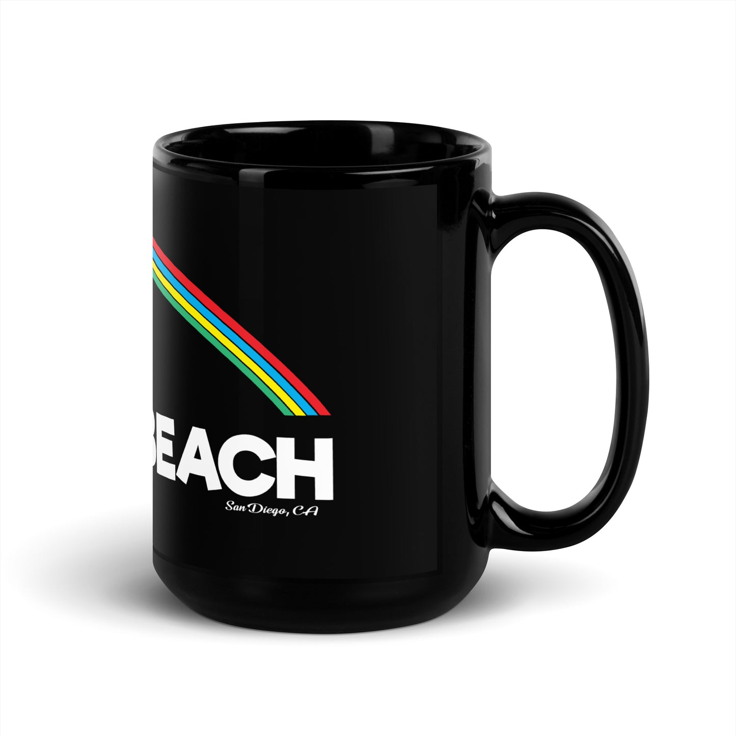 Blacks' Beach Tees / Style 02 / Black Glossy Mug