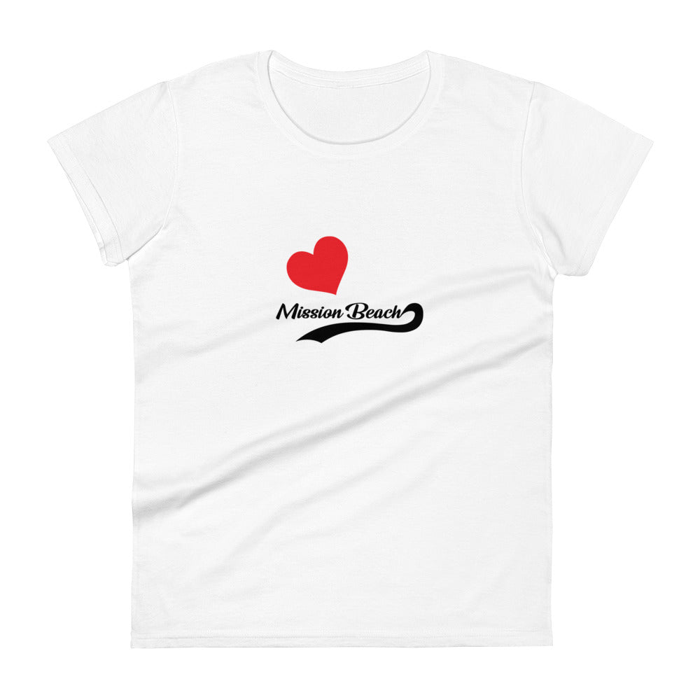 Black's Beach Tees / Style 34 / Women's short sleeve t-shirt / Mission Beach