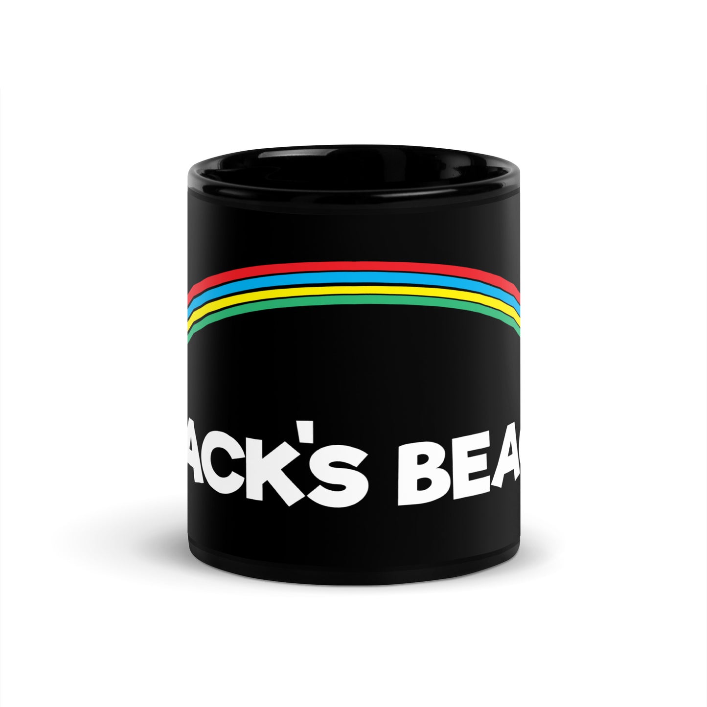 Blacks' Beach Tees / Style 02 / Black Glossy Mug