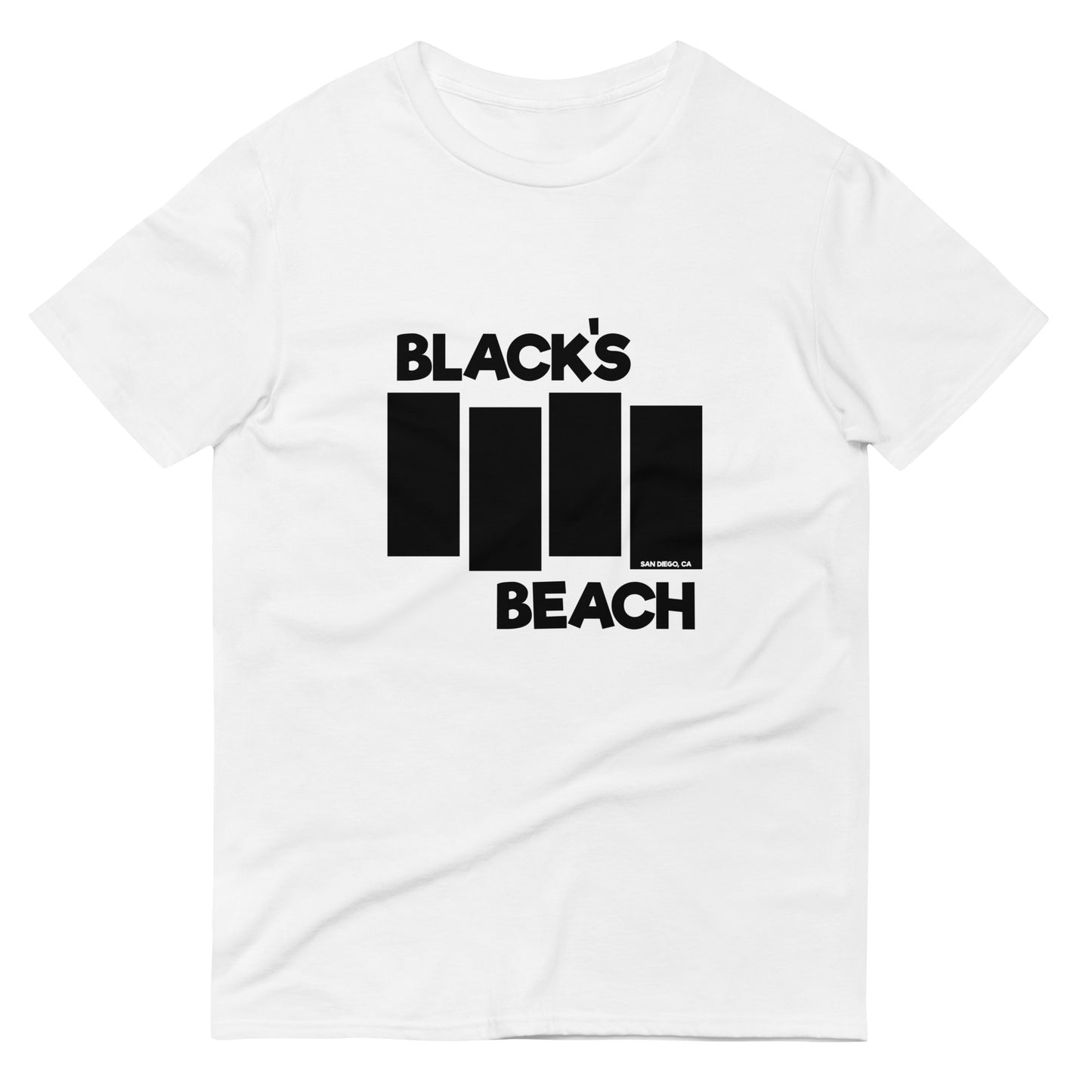 Black's Beach Tees / Style 03 / Short-Sleeve T-Shirt / Black Flag Tribute